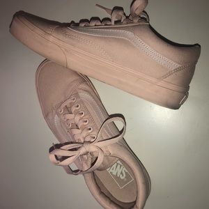 Pastel pink old skool vans
